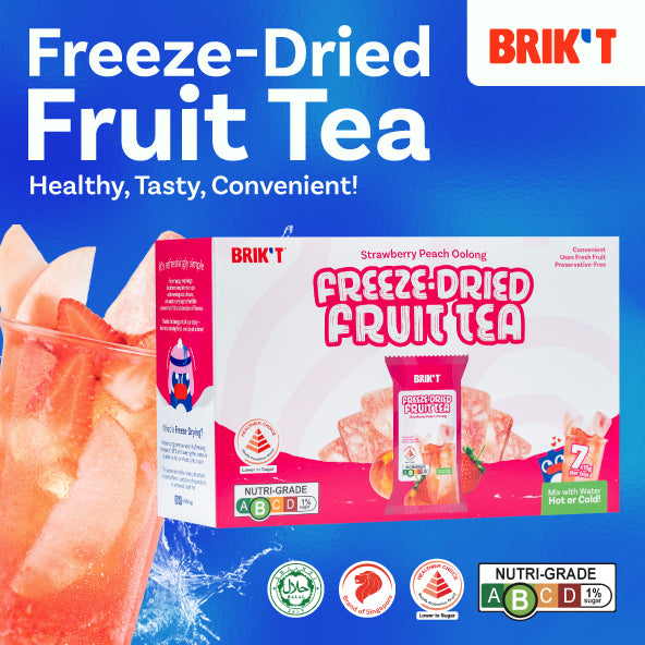 [!!NEW EDITION!!]Strawberry Peach Oolong Box (7 Servings) Halal/Healthier Choice/Low Calorie
