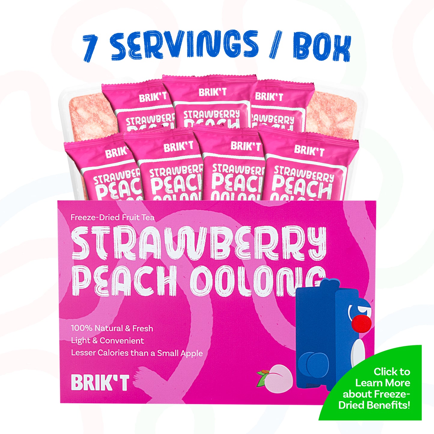 [B1F1] Strawberry Peach Oolong Box (7 Servings)